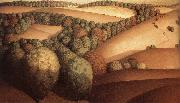 Grant Wood Near the sunset oil painting reproduction